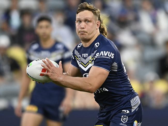 Reuben Cotter was one of four players to back up from Origin duties for the Cowboys. Picture: Ian Hitchcock/Getty Images