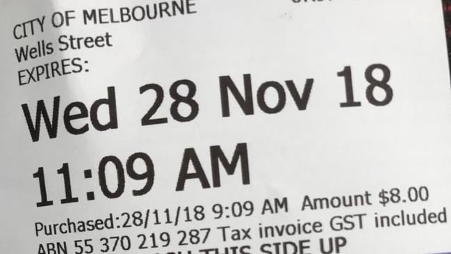 The parking ticket issued before paid parking expired.