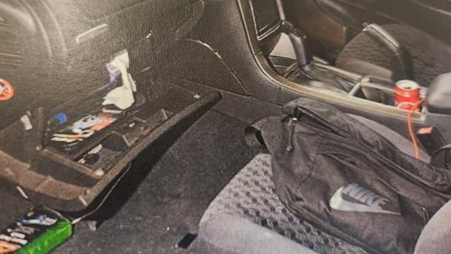 The Nike bum bag where the loaded gun was found. Picture: Courts SA