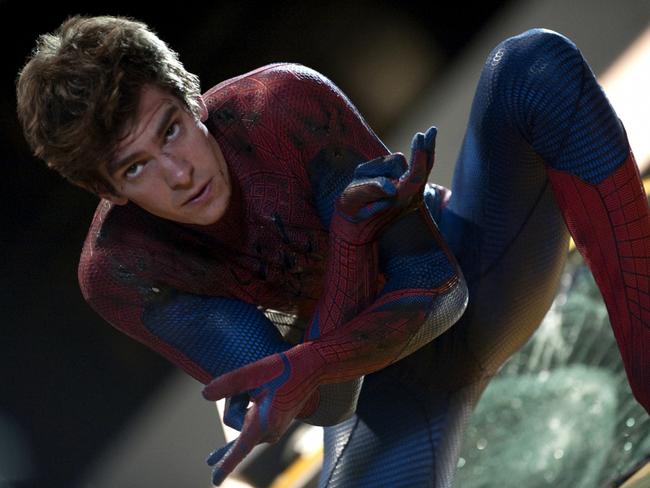 Andrew Garfield in a scene from the 2012 film The Amazing Spider-Man. Picture: Jaimie Trueblood