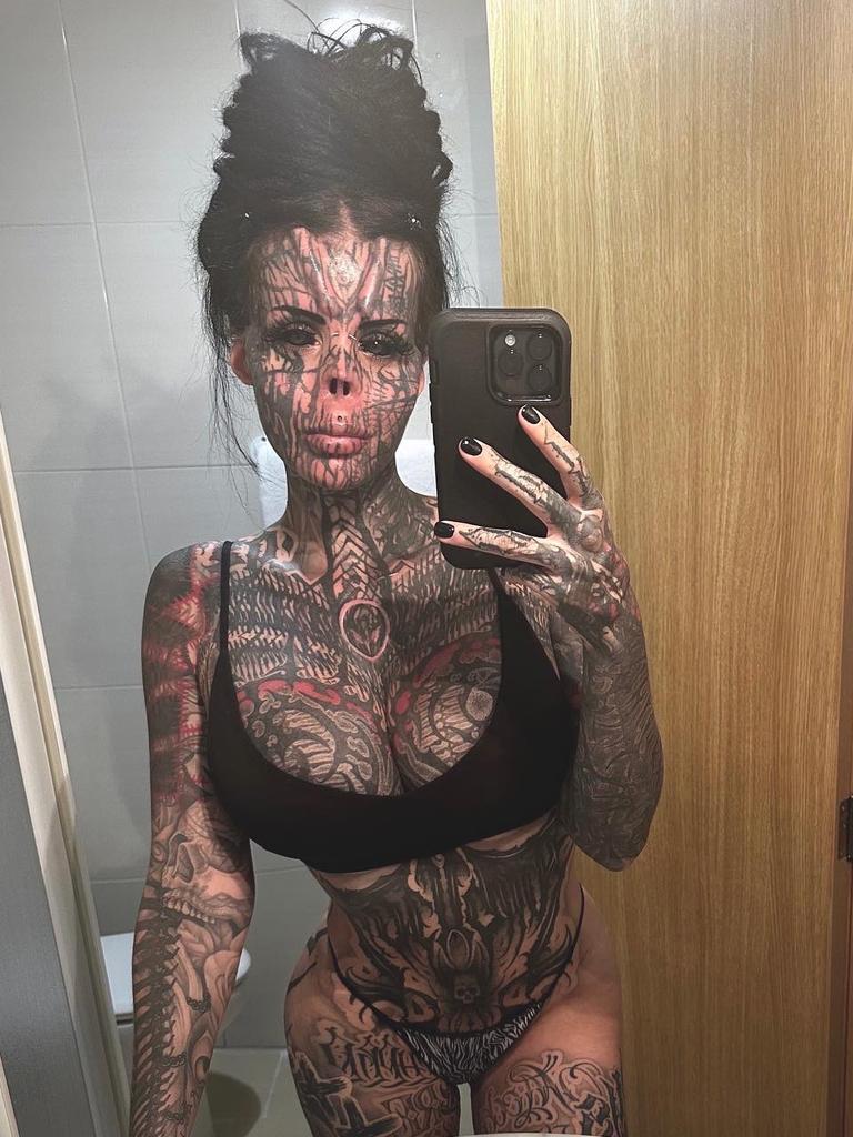 Extremely tattooed woman’s wild transformation in just 4 years. Picture: Instagram/toxii.bodymod