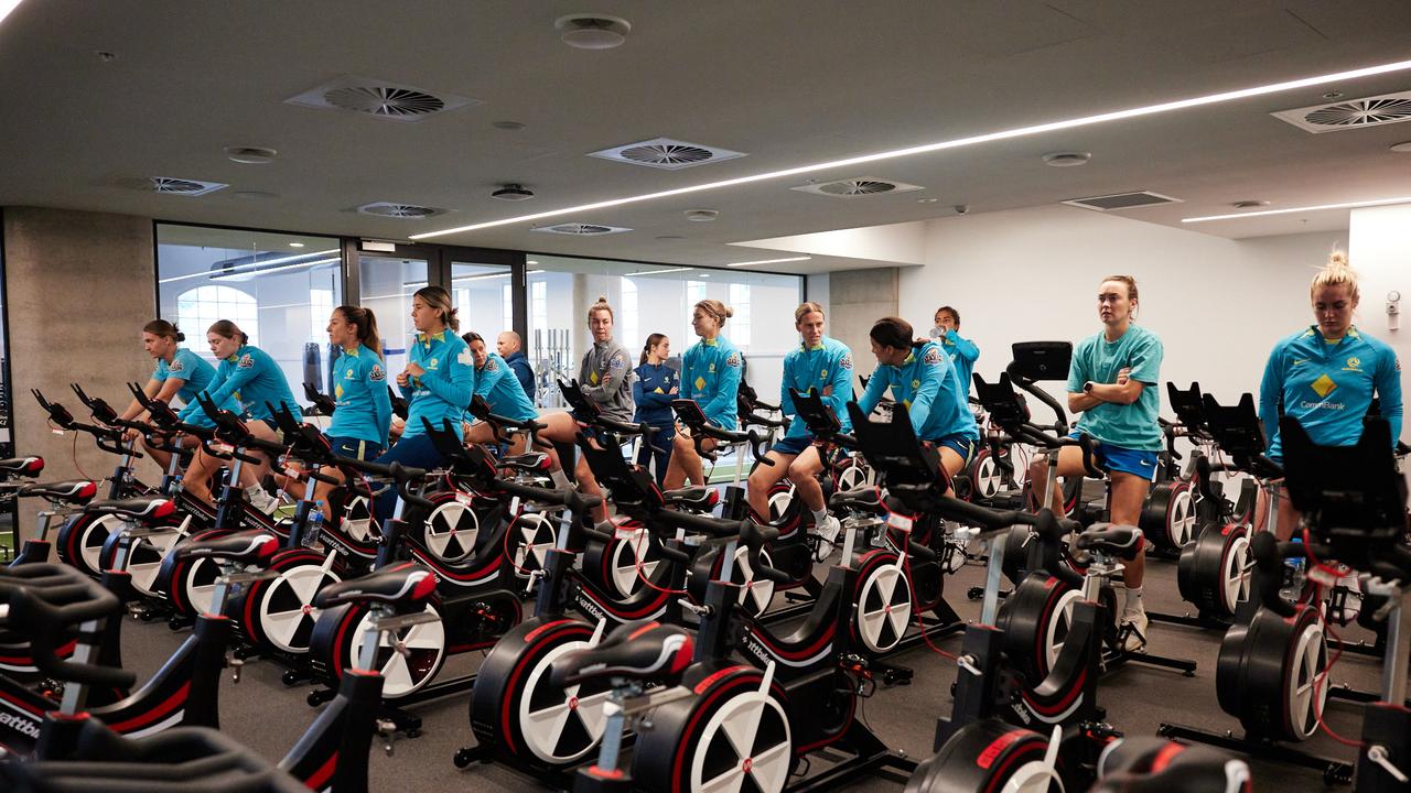 Matildas using the Sydney Swans facilities. Picture: Football Australia