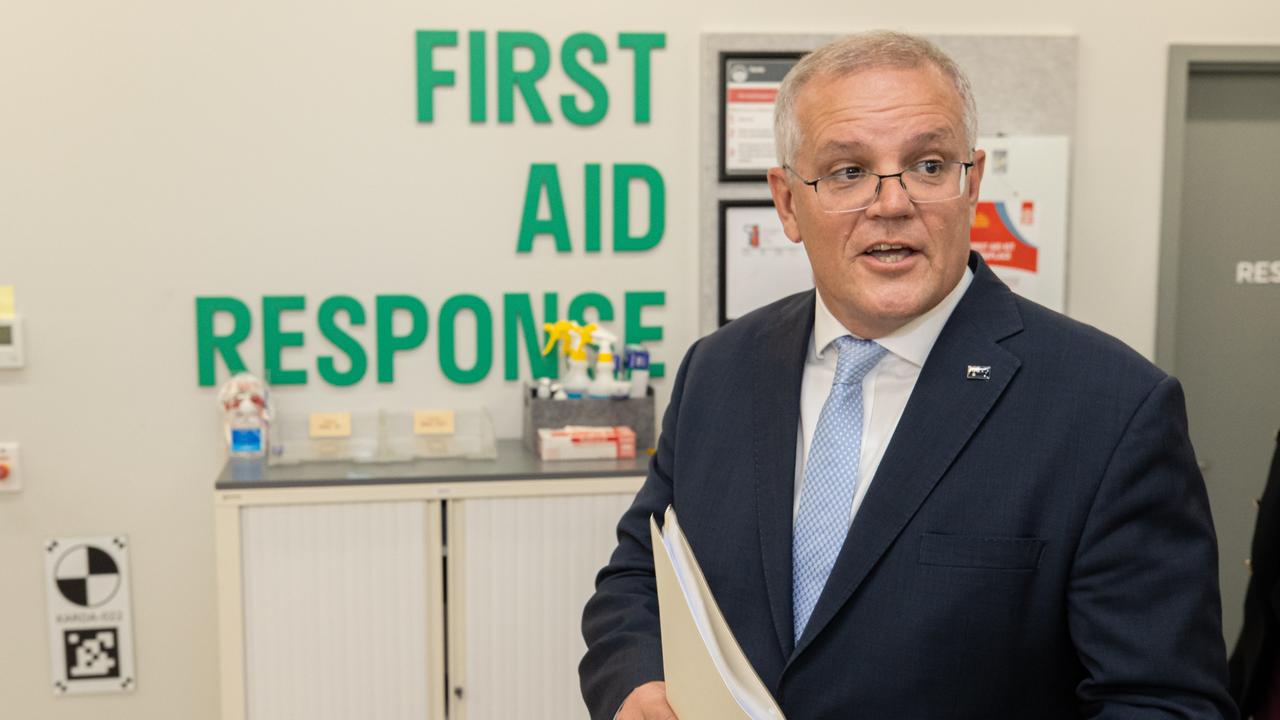 Prime Minister Scott Morrison says Labor is “peddling lies” to pensioners on the cashless debit card. Picture: Jason Edwards