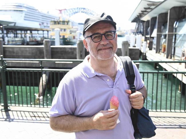 International visitors such as Roger de Coninck of Belgium pitch in $9 billion to Sydney’s economy. Picture: Darren Leigh Roberts