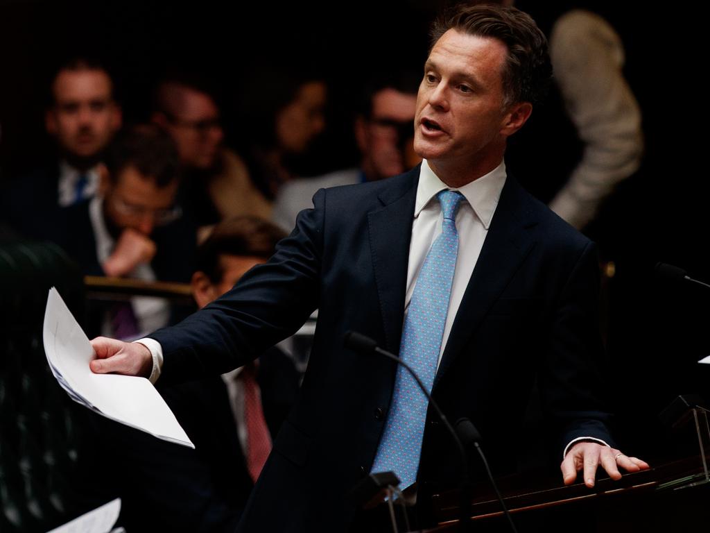 NSW Premier Chris Minns during question time at state parliament on Thursday. Picture: NCA NewsWire / Nikki Short