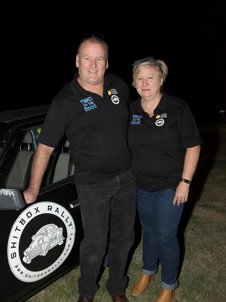 Scott Counsell and Leona Counsell at the Gold Coast Retro Night Cruise. Picture: Andrew Meadowcroft.