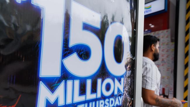 The Powerball reached $150m on Thursday. Picture: NewsWire / David Swift