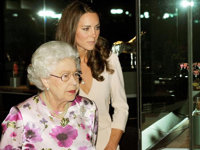 A royal expert says Princess Catherine took lessons from the late monarch. Picture: AFP Photo