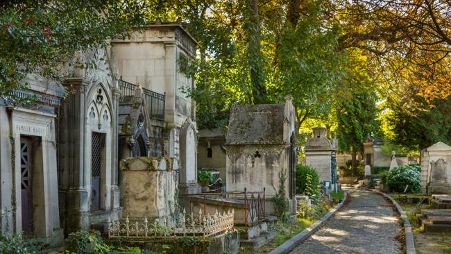 Pere Lachaise cemetery in Paris.