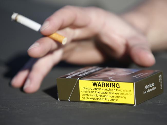 A stock image of a cigarette packet in Brisbane, Friday, August 31, 2018. (AAP Image/Regi Varghese) NO ARCHIVING