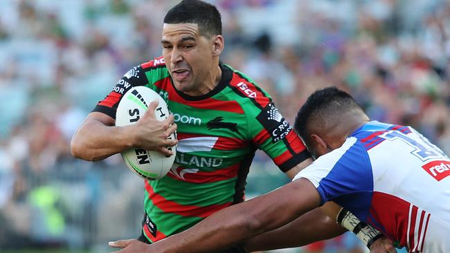 The Knights had no answer to Souths jet Cody Walker. Picture: Brett Costello