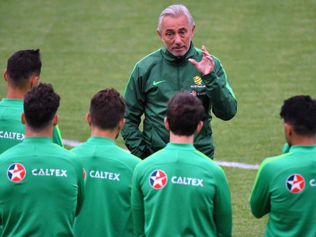 Australia's coach Bert van Marwijk wants the Socceroos to have respect but not be impressed by their superstar opponents.