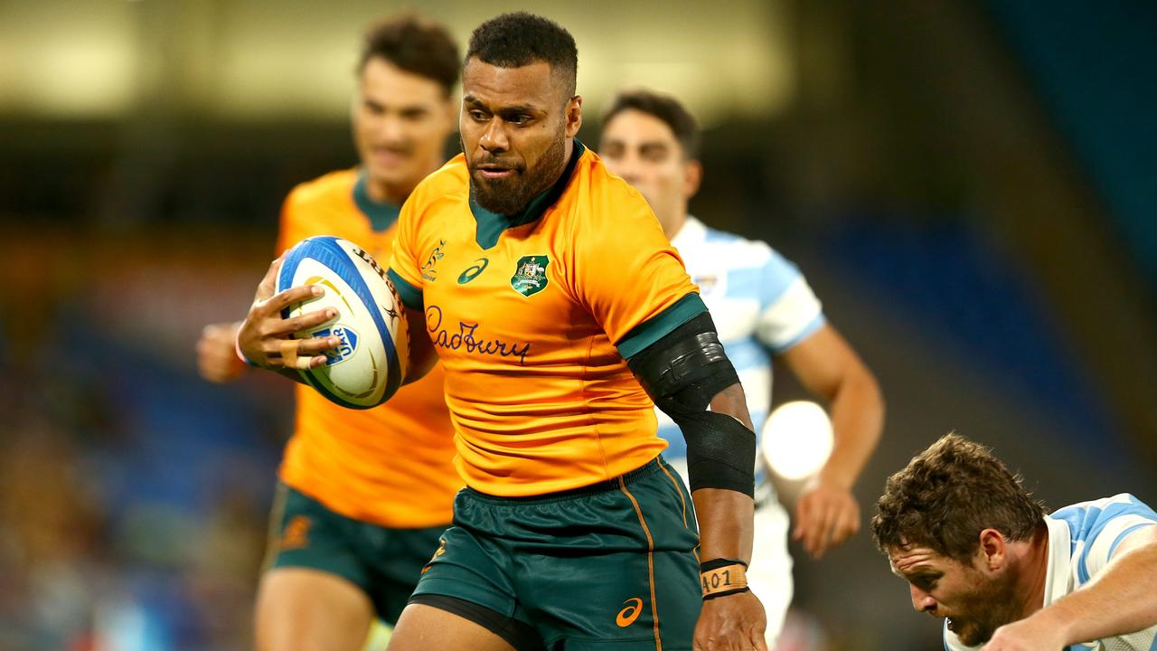 Samu Kerevi of the Wallabies. Picture: Jono Searle