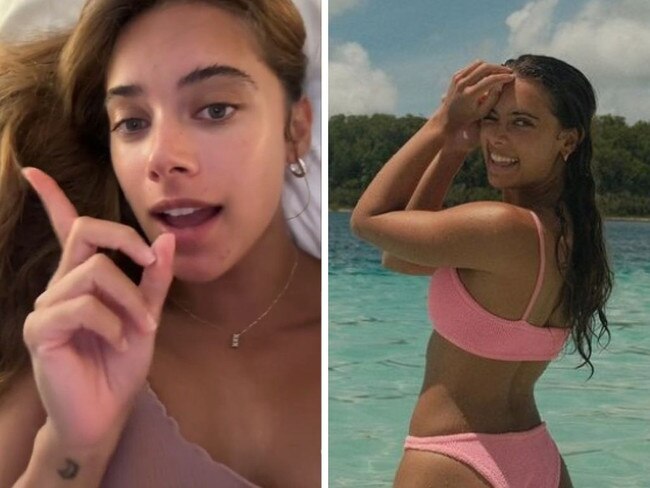 British influencer Ambar Driscoll in Australia. Pictures: TikTok / Instagram