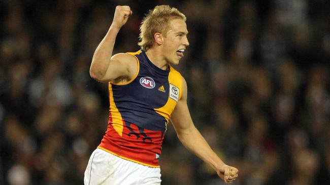 Bernie Vince during his best-and-fairest year at the Crows in 2009.