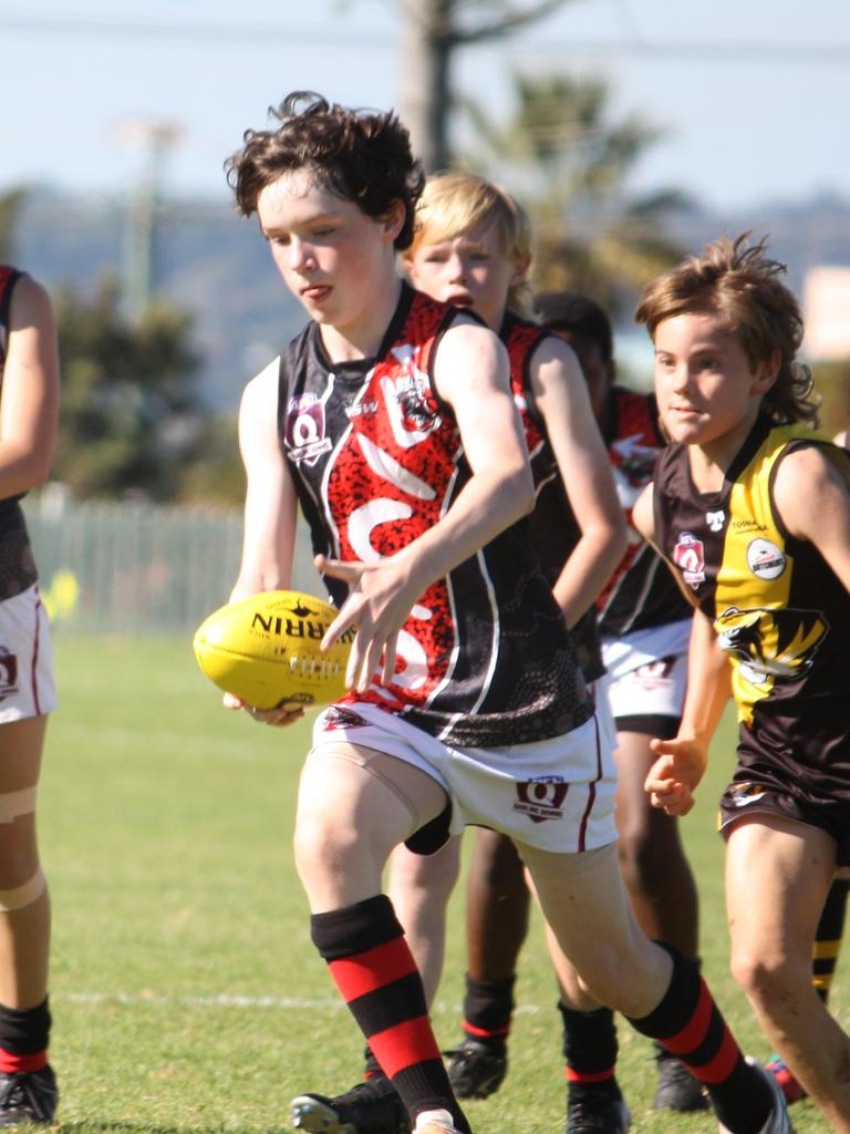 Joseph Flanagan in action for the South Toowoomba Bombers.