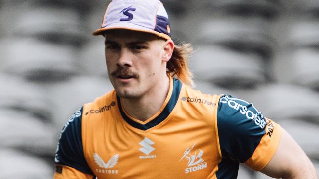 Ryan Papenhuyzen at Marvel Stadium on Thursday. Pic: Storm Digital