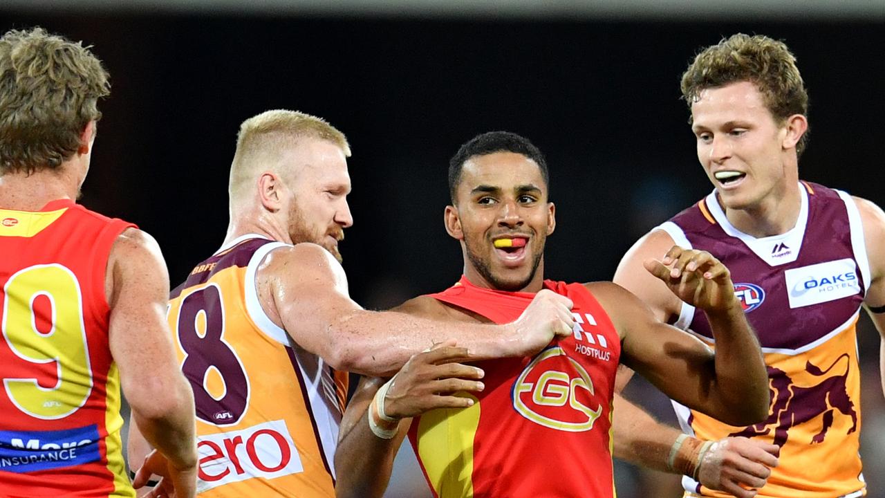 QClash Between Gold Coast Suns And Brisbane Lions Full Of Niggle In ...