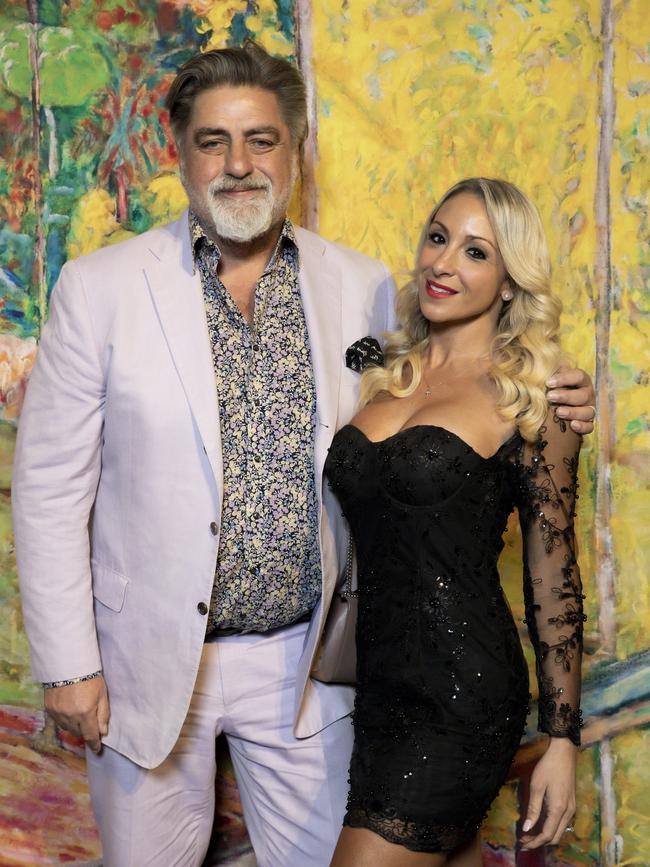 Food writer and TV presenter Matt Preston with Jessica Raffa. Picture: Sam Tabone/Wire Image