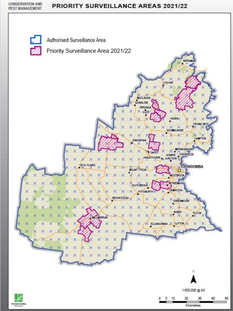 Priority surveillance areas for TRC's Biosecurity Surveillance Program.