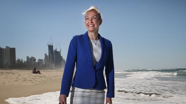 New Destination Gold Coast CEO Annaliese Battista has begun her official handover process with predecessor Martin Winter. Picture Glenn Hampson