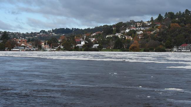 The area of the Tamar River at Deviot where a 66-year-old man drowned. (AAP Image/Dean Lewins).