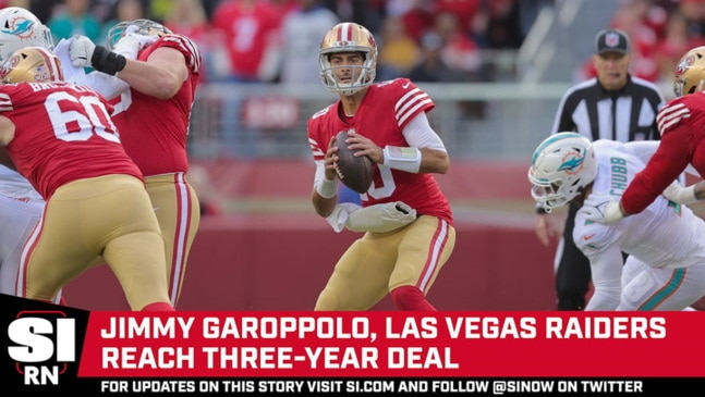 Ex-49ers quarterback Jimmy Garoppolo agrees to deal with Raiders