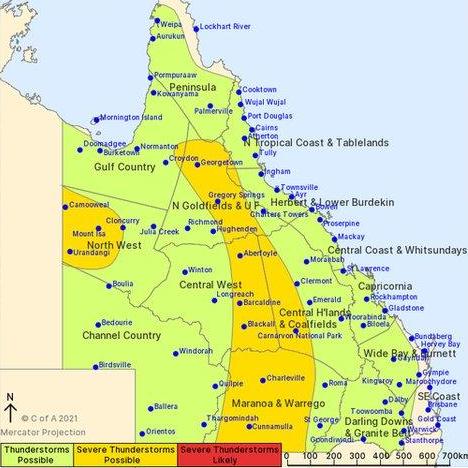 Storm forecast for Wednesday, November 24. SOURCE: BOM