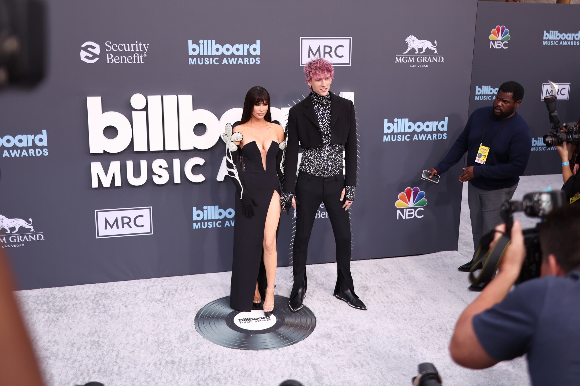 Billboard music store awards red carpet