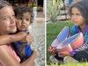 Heartbreaking image of boy holding teen sister’s ashes