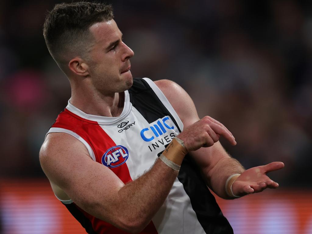Jack Higgins enjoys a goal. Picture: Getty Images