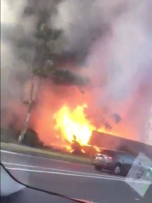 Screenshots of the dumpster fire in Zetland.