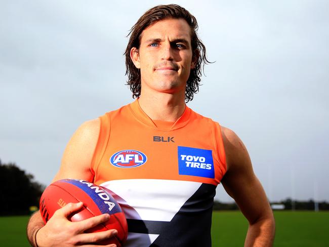 Phil Davis at the GWS Giants HQ at Sydney Olympic Park. pic Mark Evans