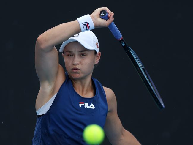 MELBOURNE.  26/01/2022. Australian Open Tennis.  Day 10.  Ash Barty practise session.     . Photo by Michael Klein