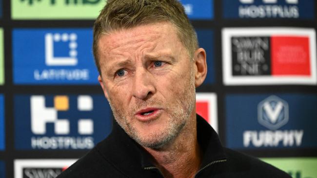 Damien Hardwick announced he was stepping down as Richmond coach on Tuesday. Picture: Getty Images