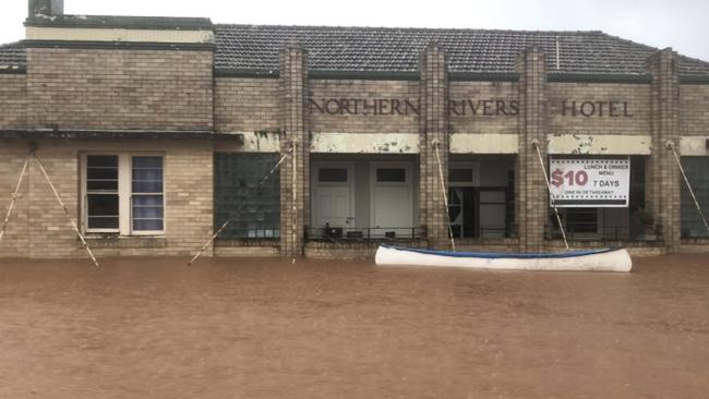 Louisa and Richard have lived in their home for 13 years and have never seen flooding like this. Picture: Supplied