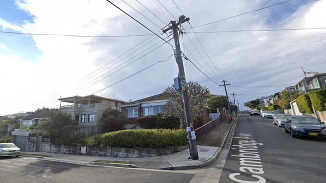 The telegraph pole which was set alight. Picture: Google maps