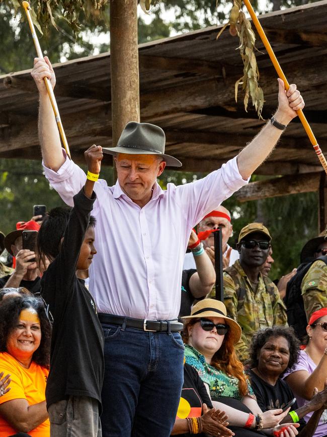 Anthony Albanese at Garma