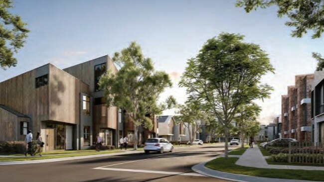 An artist impression demonstrates what a typical local street could look like in the proposed development. Picture: Supplied