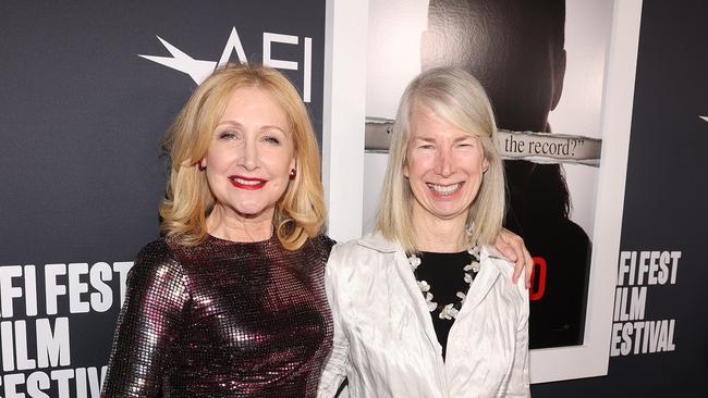 Patricia Clarkson and Rebecca Corbett, the Times investigations editor she plays in She Said. attend the 2022 AFI Fest screening of the film in Hollywood this month. Picture: Getty Images