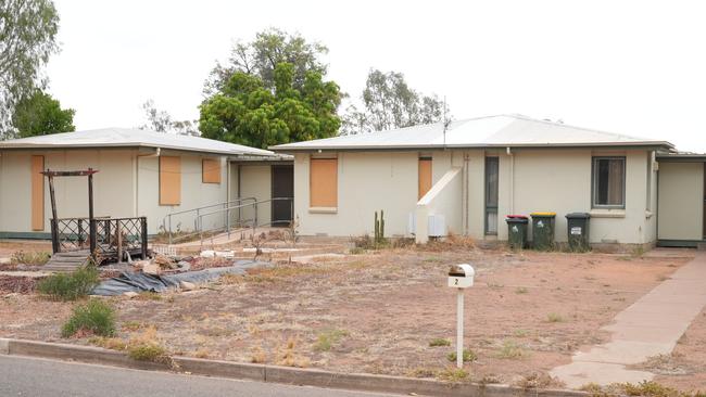 The scene in Sayner Court, Port Pirie West. Picture: Dean Martin