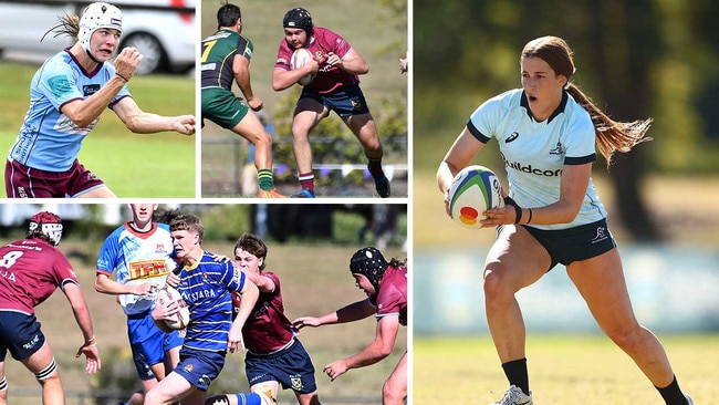 Jack Hussey (Norths), Blake Davis (Easts), Harrison Swane (UQ) and Ellie Draper (Souths).