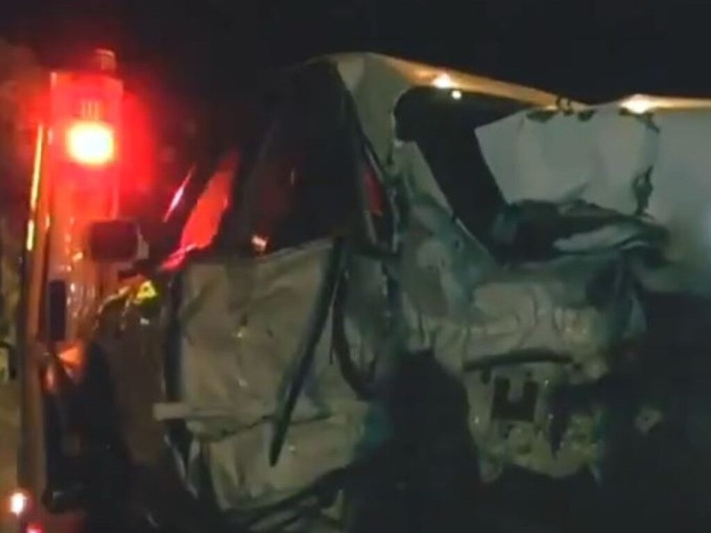 The aftermath of a horrific crash on the Gold Coast that claimed the lives of three people. Picture: the Today Show