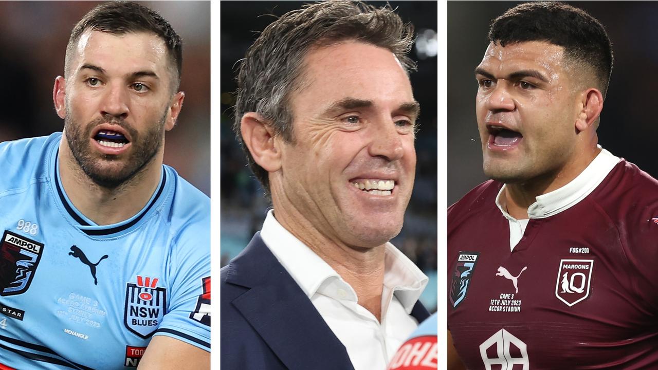 James Tedesco, Brad Fittler and David Fifita.