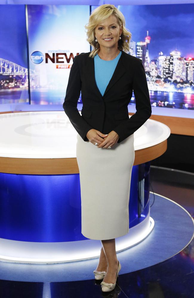 Experienced newsreader Sandra Sully is one of Channel 10’s stars who will have to undergo voice coaching. Picture: Brad Hunter