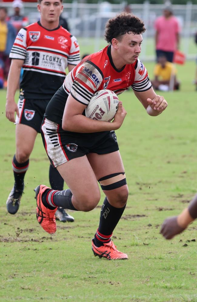 Kirwan backrower Elijah Tapau-Taylor playing in Fiji, 2023. Picture: Kirwan SHS