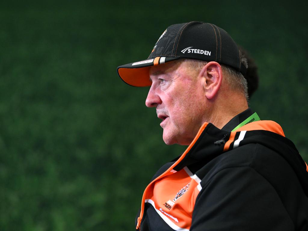 Wests tigers coach Tim Sheens. Picture: NRL Images