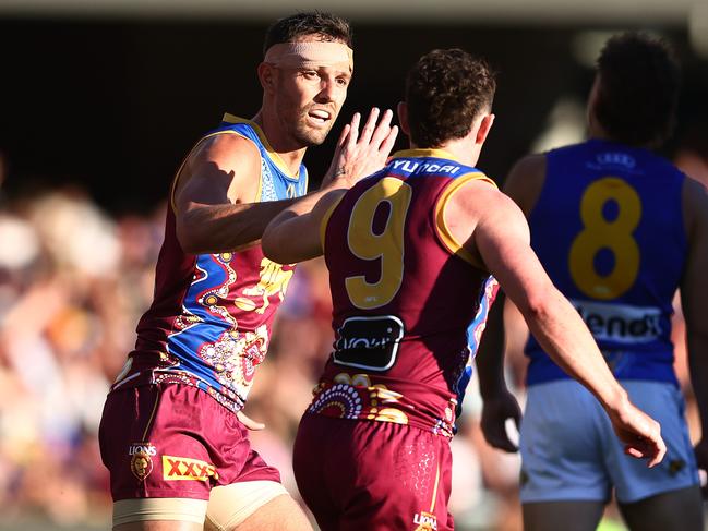 Jack Gunston put two goals past the Eagles in the opening term. Picture: Chris Hyde/Getty Images