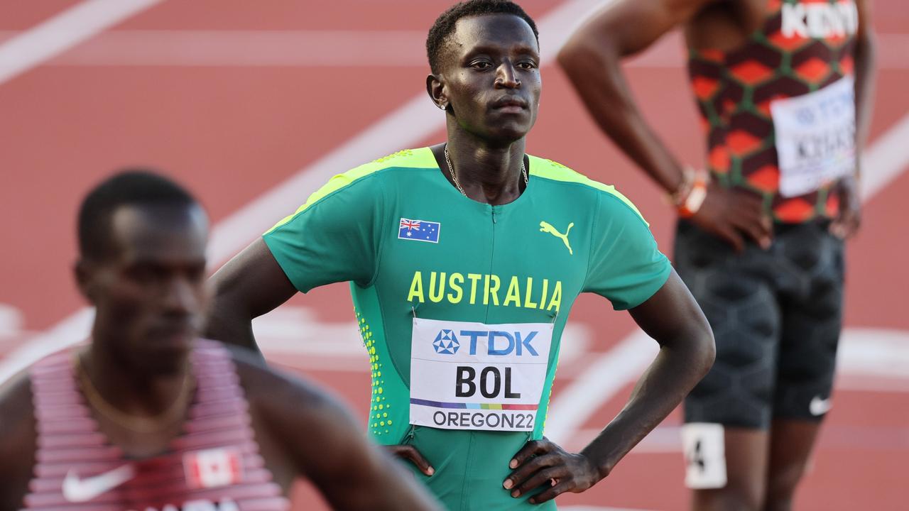 Peter Bol finished seventh in the 800m final. Picture: Getty Images