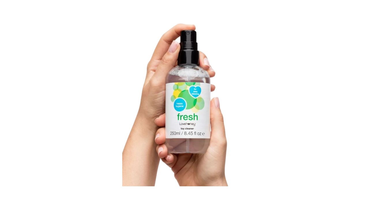 Lovehoney Fresh Toy Cleanser, 250ml. Picture: Lovehoney.